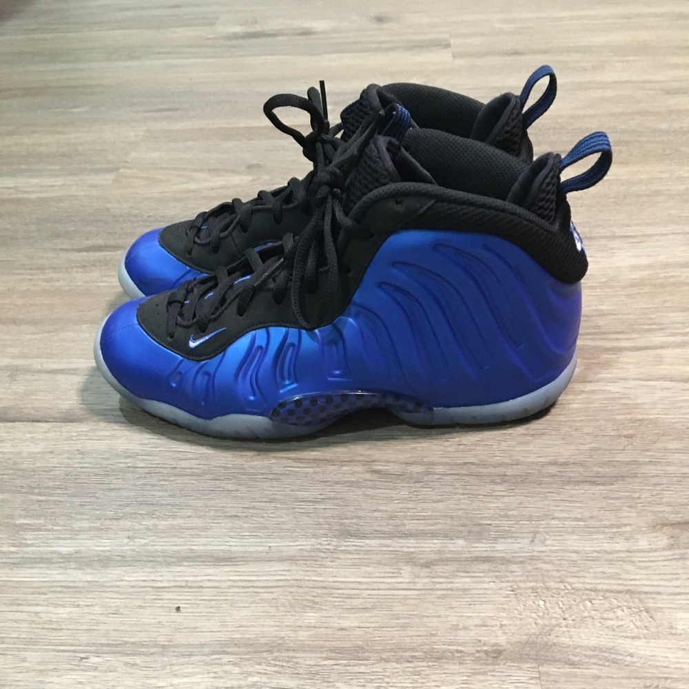 Nike Kids Black and Blue Nike foamposite Sneakers - Picture 2 of 9